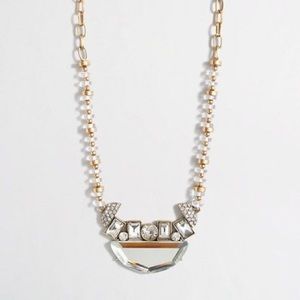 J.Crew Geometric Mirror Centerpiece Necklace
